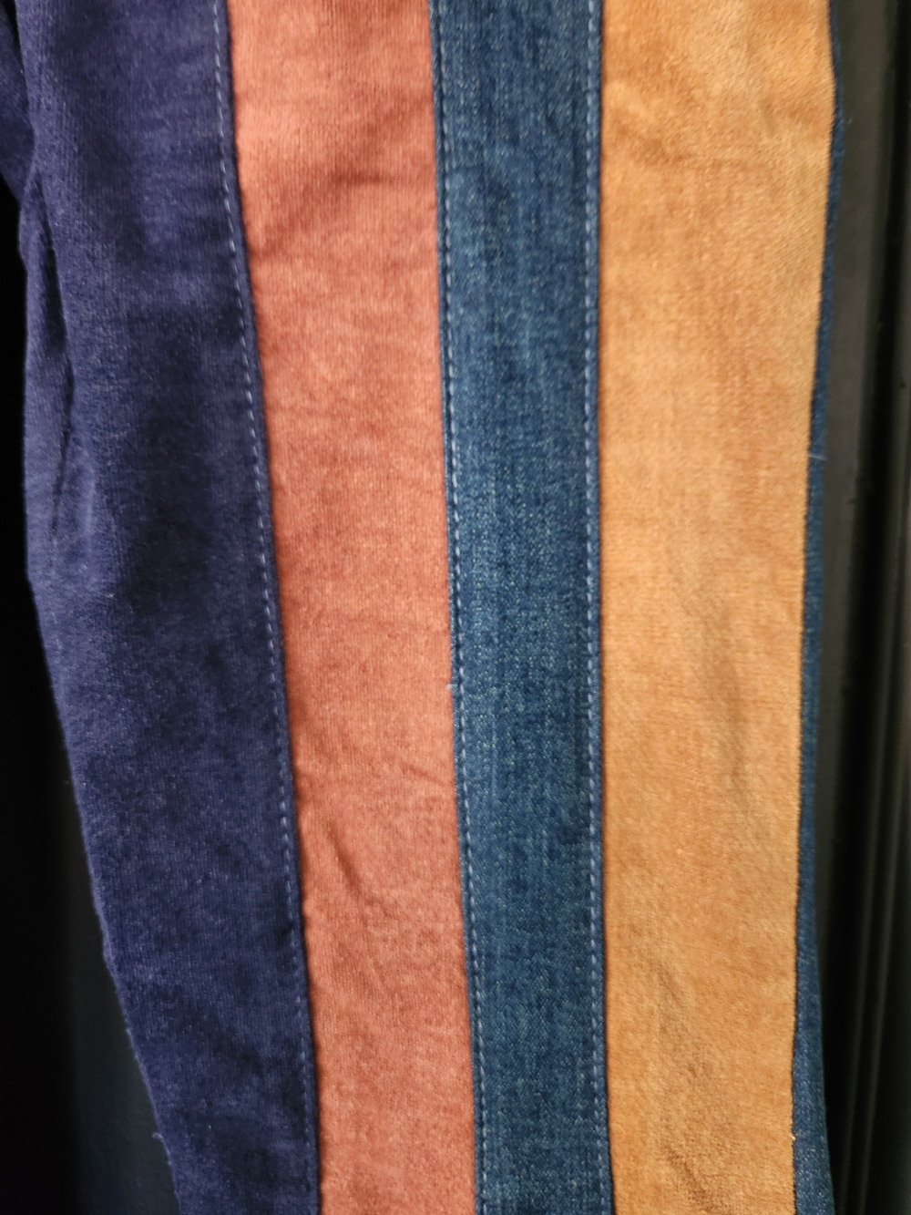 NWOT Altar'd State Flare Jeans Multi Colored Striped Bohemian Festival sz 25x31 - Picture 2 of 10